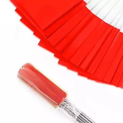 Marking Flags Marker Flags For Lawn 50Pack 4 * 5 * 15 Inch Red PVC Small • $12.92