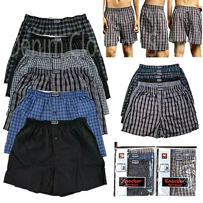 Men Knocker Boxer Trunk 3 6 12 Pack Lot Plaid Shorts Checkered Underwear Briefs  • $36.85