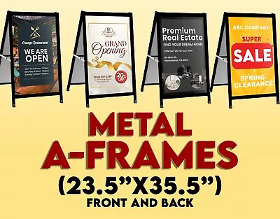 A-Frame Sidewalk Sign Sidewalk Sign Business Signs 24''X36'' (print Included) • $65