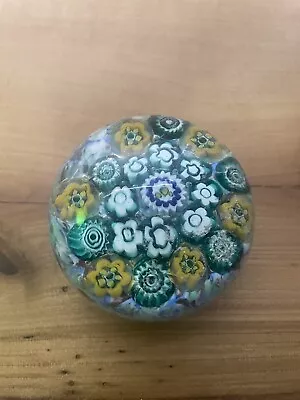 Murano Italy Glass Millefiori Paperweight • $50