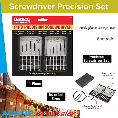 $4.45 • Buy Precision Mini Screwdriver Set 11pc Phone Watch Jewellery Electronic Repair Tool