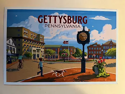 Gettysburg Pa * Civil War Battlefield * Gettysburg Square * New-mint • $5