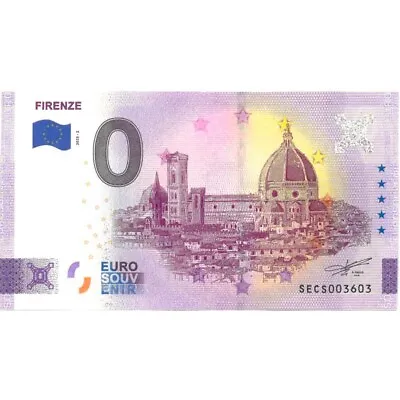 £3.18 • Buy €0 Zero Euro Souvenir Note Italy 2023 - Firenze