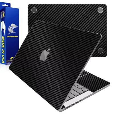 Armorsuit Black Carbon Skin Wrap Film For Macbook Pro M2 2023 14 Inch • $14.95