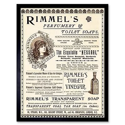 Advert Make Up Perfumery Toilet Soaps 12X16 Inch Framed Art Print • £26.99