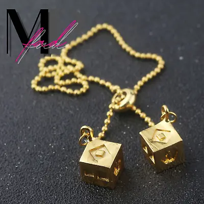 Star Wars Necklace Fashion Jewelry Han Solo Lucky Dice Gold Chain Movie Cosplay • $10.43
