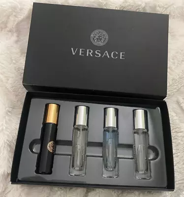 VERSACE 4pc Set Eros Pour Homme Eau Fraiche Dylan Blue 5 Ml 0.17oz Ea. Boxed • $39.80