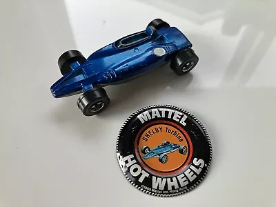 Vintage 1969 Hot Wheels Redline Shelby Turbine & Button Pin • $8.99