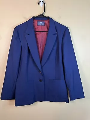 VTG LEVIS SPORTSWEAR Mens 18 2 Button Blazer Suit Jacket Sport Coat Blue • $18.75