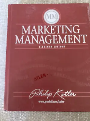 Marketing Management By Philip Kotler (2002 Hardcover) • $1.99
