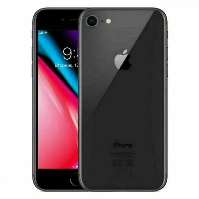 Apple IPhone 8 64GB BLACK 4G LTE IOS Unlocked Grade A Excellent Condition • £94.99