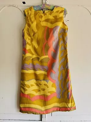 1960s Shift Dress Colin Glasgow Psychedelic As Found Prop Restore Project • £10