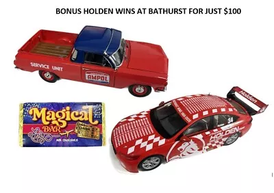 Holden Eh Ute Ampol Heritage #3 + Holden Wins At Bathurst 1:18 Scale Model • $392.99