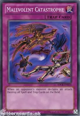 SDCR-EN034 Malevolent Catastrophe UNL Edition Mint YuGiOh Card • $1.23