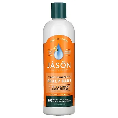 $14.95 • Buy JASON 2 In 1 Shampoo + Conditioner Treatment 12 Fl Oz DANDRUFF RELIEF