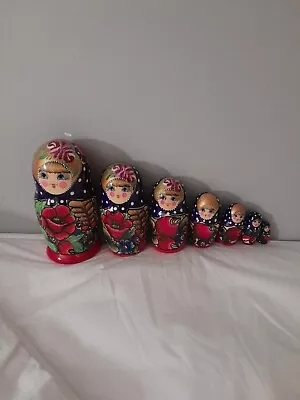 7.5 Inch Vintage Russian Nesting Dolls • $24.99