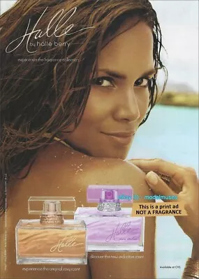 HALLE BERRY Fragrances 1-Page Magazine PRINT AD Spring 2010 • £5.84