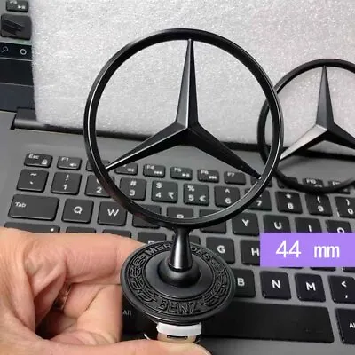 Front Hood Ornament Standing Star Emblem Fit For Mercedes-Benz C E S AMG Black • $16.29