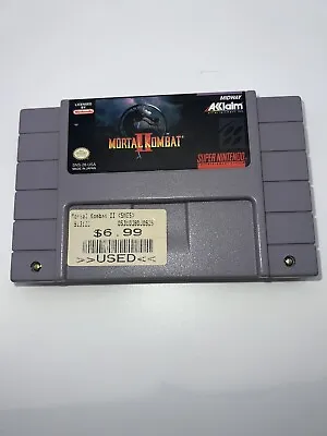 Mortal Kombat II (Nintendo SNES 1994) • $22.99