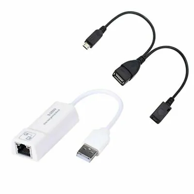 Ethernet Adapter & USB OTG Y Cable Splitter For Amazon Fire Stick - Brand New  • $9.99