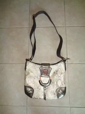 Miss Me Snakeskin Pattern Western Metallic Crossbody Faux Vegan Leather Purse • $17