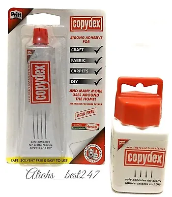 Copydex Glue Strong Adhesive Water Base Latex Rubber Craft Fabric Carpets DIY • £9.85