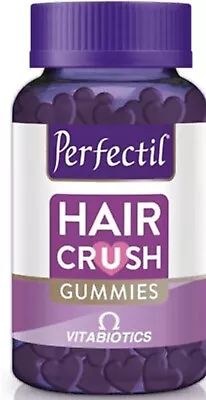 £11.59 • Buy Vitabiotics Perfectil Hair Crush Gummies - 60 Vegan Natural Mixed Berry(473)