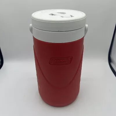 COLEMAN 06009 Half Gallon Red & White Cooler Thermos Water Jug • $10