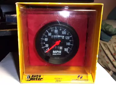 Autometer 2694 Z-Series 3-3/8  MECHANICAL SPEEDOMETER Gauge  0-160 MPH • $119.99