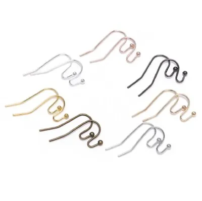 Earring Hooks Blanks Clasps Wire Jewellery Makings Findings Plated Fittings Ear • £1.35