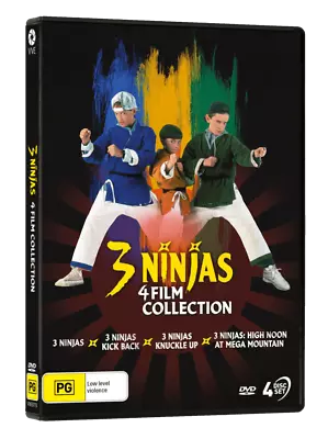 3 Ninjas - 4 Film Collection [DVD]  Kick Back / Knuckle Up / High Noon • $34.95