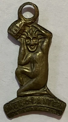£10 • Buy Vintage Lucky PIXIE JACK O'LANTERN - Cornish Piskie Pisky Pixy Pendant - Ref.108