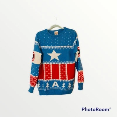 $24.99 • Buy Captain America Sweater  ￼Marvel  Men’s  M ￼ Winter Skiing￼