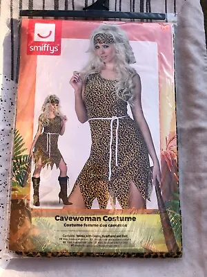 £12.99 • Buy Cavewoman Costume Adult Medium Ladies Sexy Cave Girl Prehistoric Fancy Dress