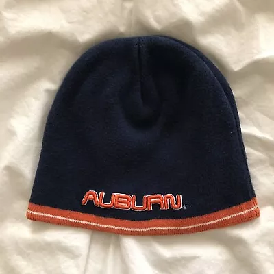 Auburn Tigers NCAA Knit Beanie Stocking Hat Cap Headwear By The Game Navy Orange • $20.18