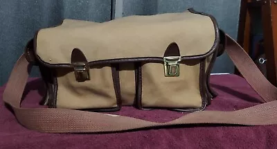 $25 • Buy Vintage Canvas Camera Carrying Case Shoulder Bag Outer Compartments With Strap