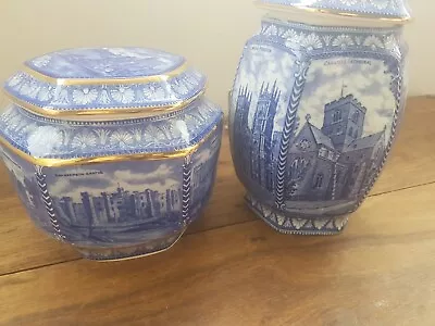 Ringtons By Wade Biscuit Barrel - And Tea Caddy  Castles  - Unused. • £18