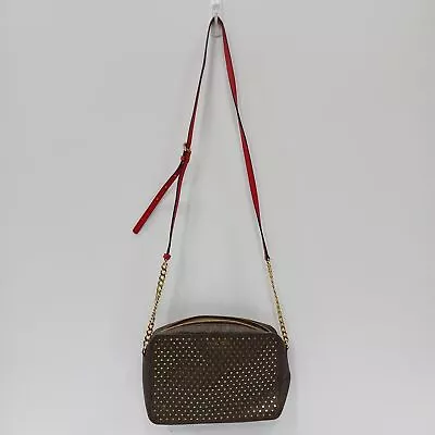 Michael Kors Brown Gold Shoulder Purse • $9.99