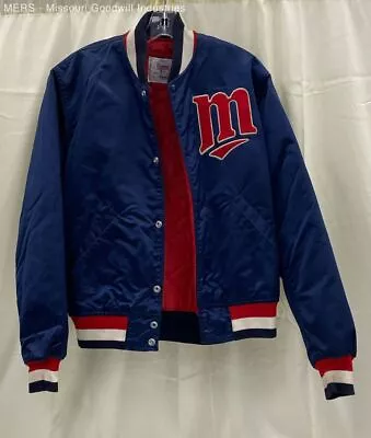 Vintage Snap Button Satin Bomber Minnesota Twins Baseball Jacket Starter -Size M • $38