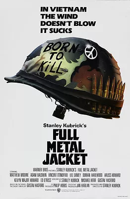 Full Metal Jacket Stanley Kubrick Movie Poster #2 • $6.49