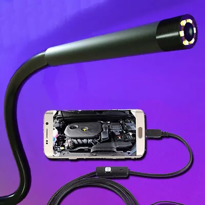 HD 5.5mm Dia Tube Endoscope Borescope Inspection Camera Fr Android Mobile Phone • £6.99