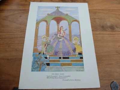 £1 • Buy Vintage Book Plate: The Cries Of London 'Sweet Lavender' Sylvia Salisbury