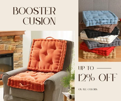 £29.47 • Buy Armchair Booster Cushion 100% Cotton Seat Pad Dining Car Chair Floor Chair Riser