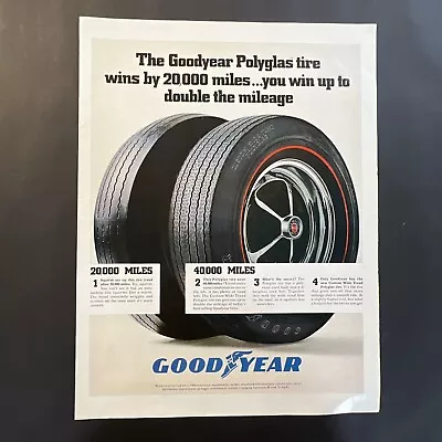 1968 Vintage Ad Good Year Polyglas Tire Automobile • $16.81