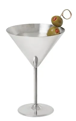 Stainless Steel Metal Martini Glasses 12 Ounce (Set Of 6) • $30