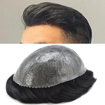 LYRICAL HAIR Toupee For Men Hairpiece Replacement System Male Prosthesis Full... • $125.30