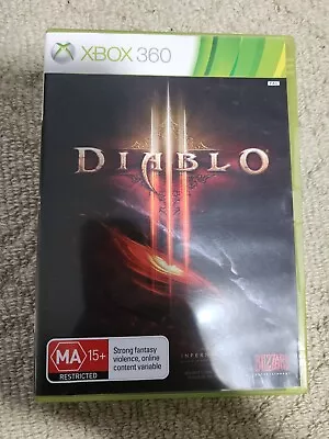 Mint Disc Xbox 360 Diablo III 3 Inc MANUAL - Inc Manual • $10