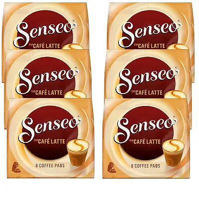 £30 • Buy 6x 8 Senseo Coffee Pads Type Café Latte For Double Holder Flavoured Milk Range