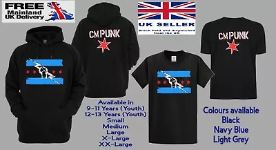 Unofficial CM Punk Adult Hoodie And T Shirt Best In The World WWE ECW AEW • £16