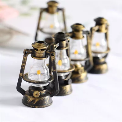 5-25pcs 1/6 Dollhouse Unlightable Retro Lantern Miniature Kerosene Lamp Ornament • $16.99